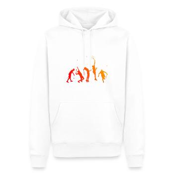 Tennis Femmes Joueurs de tennis Tennis Hommes - Sweat à capuche Premium bio Homme - blanc - Devant - Nico (187cm)