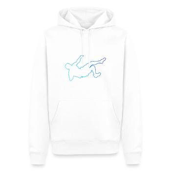 Climber Kletterer Bouldern Klettern Boulder - Männer Premium Bio Hoodie - Weiß - Vorne - Nico (187cm)