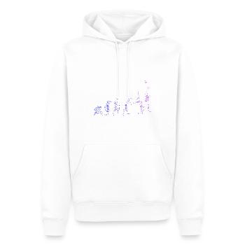 Terrain de paddle-tennis pour hommes Paddle Paddle Racket Paddle Court - Sweat à capuche Premium bio Homme - blanc - Devant - Nico (187cm)