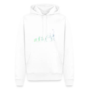 Raquette Paddle Court Femme Padel - Sweat à capuche Premium bio Homme - blanc - Devant - Nico (187cm)