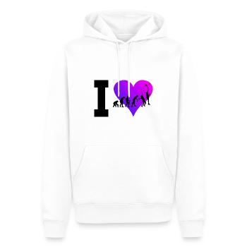 Paddle Court Paddle Paddle Tennis Damen Paddeltenn - Männer Premium Bio Hoodie - Weiß - Vorne - Nico (187cm)