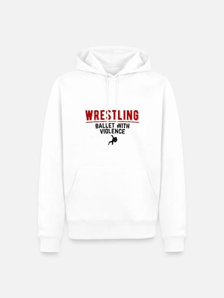 Grappling Martial Arts Wrestling - Männer Premium Bio Hoodie - Weiß