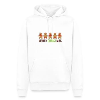 Lebkuchen Reihe - Lebkuchen Liebe - Männer Premium Bio Hoodie - Weiß - Vorne - Nico (187cm)