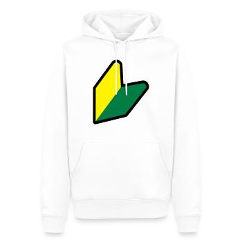 Soshinoya JDM - Sweat à capuche Premium bio Homme - blanc - Devant - Nico (187cm)