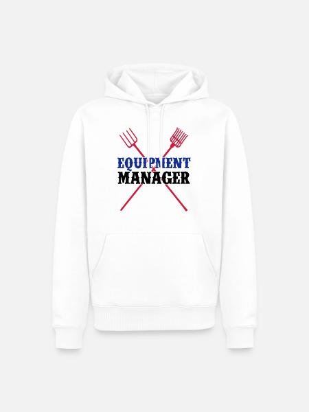 Equipment Manager 3C - Männer Premium Bio Hoodie - Weiß
