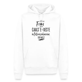 mitbewohnerin - die Beste (s) - Männer Premium Bio Hoodie - Weiß - Vorne - Nico (187cm)