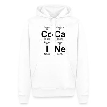 Co-Ca-I-Ne (cocaine) - Full - Männer Premium Bio Hoodie - Weiß - Vorne - Nico (187cm)