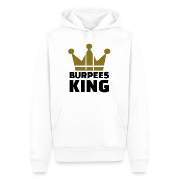 Burpees - Männer Premium Bio Hoodie - Weiß - Vorne - Nico (187cm)