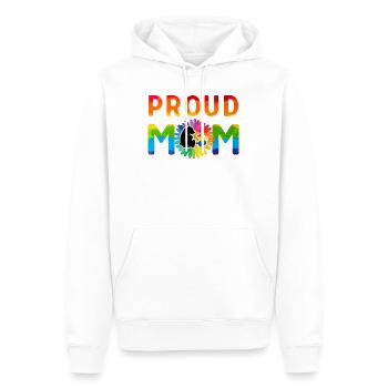 Proud Mom Bear - Men’s Premium Organic Hoodie - white - Front - Nico (187cm)