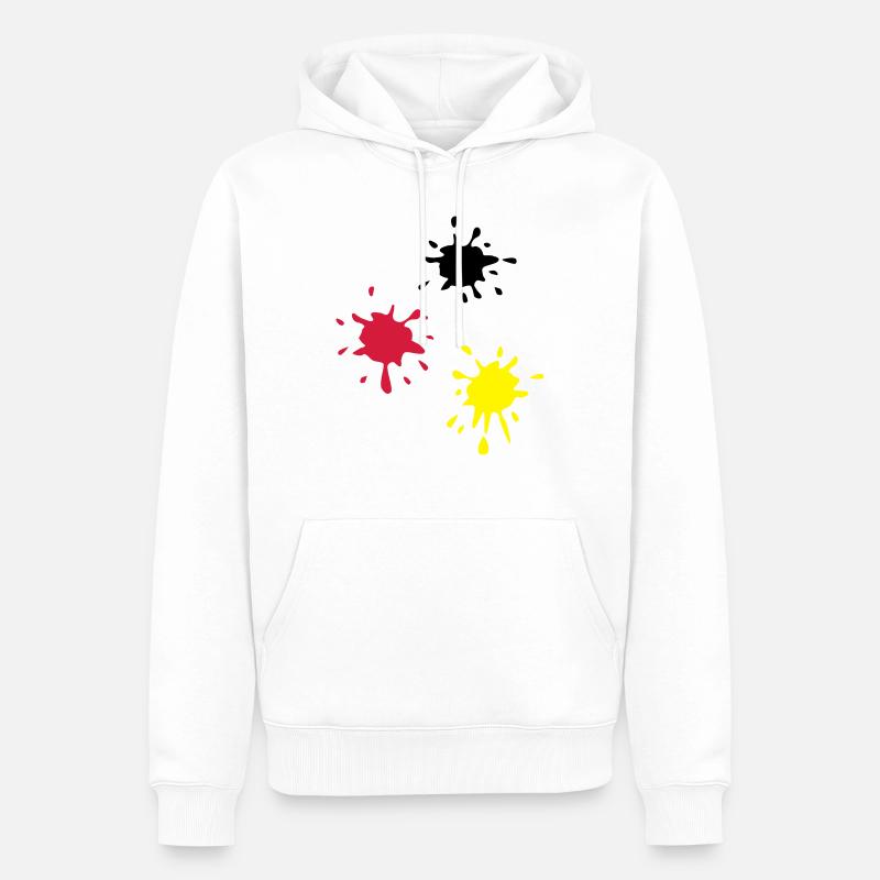 Kunst, Klecks, kunstklecks (super cheap!) - Männer Premium Bio Hoodie - Weiß