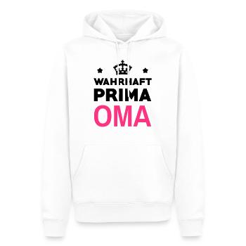 Grandma Gran Oma Grand-Mère Grand Mere - Men’s Premium Organic Hoodie - white - Front - Nico (187cm)