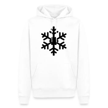 schneeflocke - Männer Premium Bio Hoodie - Weiß - Vorne - Nico (187cm)