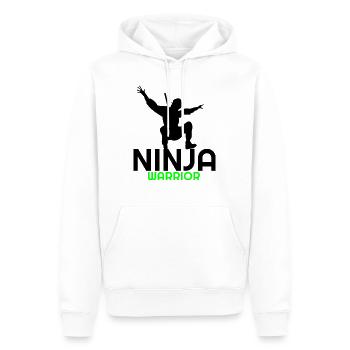 Tout sur Ninja, Ninja, Sweats à capuche Ninja, Ninja t shi - Sweat à capuche Premium bio Homme - blanc - Devant - Nico (187cm)