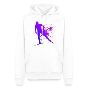 Ski de fond Classic Ski de fond Masculin Classic - Sweat à capuche Premium bio Homme - blanc - Devant - Nico (187cm)