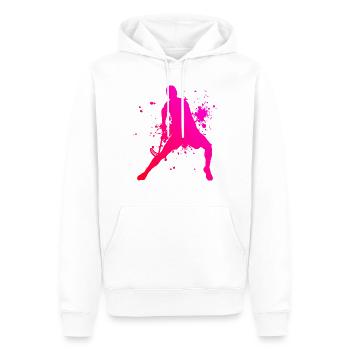 Salibandy Unihockey Unihockeyspielen Hocke - Männer Premium Bio Hoodie - Weiß - Vorne - Nico (187cm)