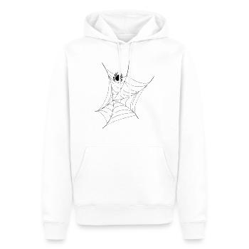web spider - Men’s Premium Organic Hoodie - white - Front - Nico (187cm)