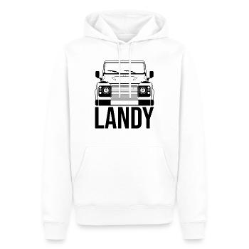 Landy Offroad All Wheel Drive SUV Voiture Tout-Terrain Véhicule 4x4 AWD - Sweat à capuche Premium bio Homme - blanc - Devant - Nico (187cm)