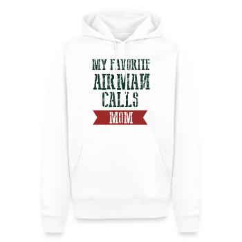 Maman - Sweat à capuche Premium bio Homme - blanc - Devant - Nico (187cm)
