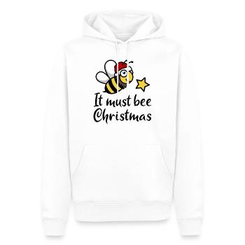 Christmas Bee must bee christmas - Men’s Premium Organic Hoodie - white - Front - Nico (187cm)