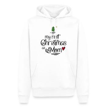 My first Christmas as Mom - Männer Premium Bio Hoodie - Weiß - Vorne - Nico (187cm)