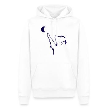 Hund Chien - Sweat à capuche Premium bio Homme - blanc - Devant - Nico (187cm)
