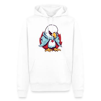 Chicken Vampire - Männer Premium Bio Hoodie - Weiß - Vorne - Nico (187cm)
