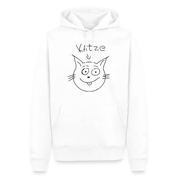 Katze - Männer Premium Bio Hoodie - Weiß - Vorne - Nico (187cm)