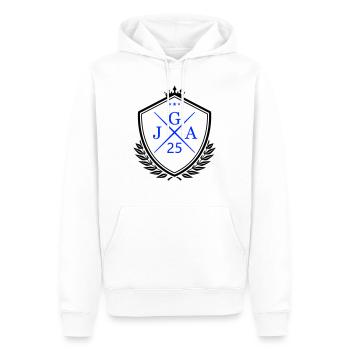 JGA 25 - Sweat à capuche Premium bio Homme - blanc - Devant - Nico (187cm)