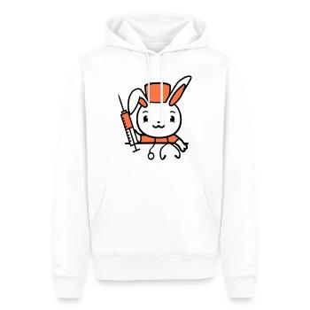 Hase Arzt Spritze Krankenschwester Krankenhaus - Männer Premium Bio Hoodie - Weiß - Vorne - Nico (187cm)