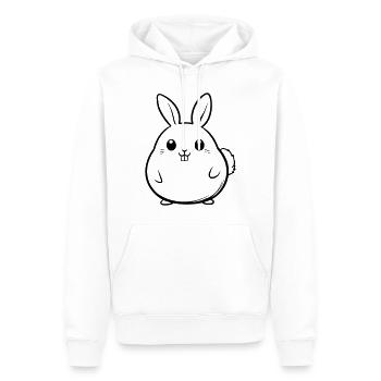 Funny Easter Bunny - Men’s Premium Organic Hoodie - white - Front - Nico (187cm)