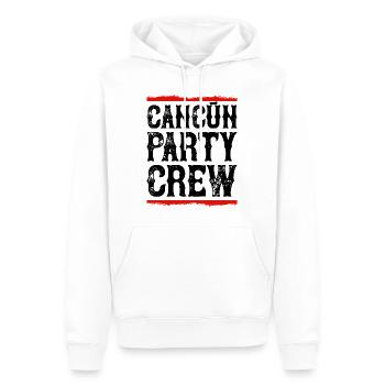 Cancun Party Crew - Men’s Premium Organic Hoodie - white - Front - Nico (187cm)