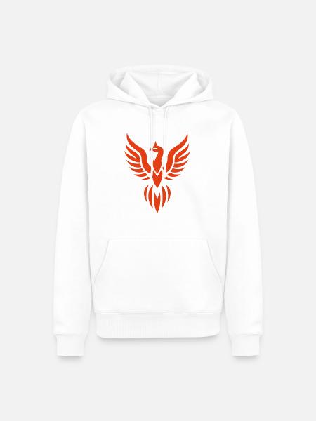 Phönix - Männer Premium Bio Hoodie - Weiß