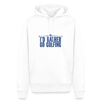 Golf - Golfclub Goldspieler Birdie Elite Luxus - Männer Premium Bio Hoodie - Weiß - Vorne - Nico (187cm)