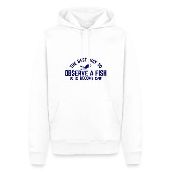 Apnoetaucher Freitaucher Taucher - Männer Premium Bio Hoodie - Weiß - Vorne - Nico (187cm)