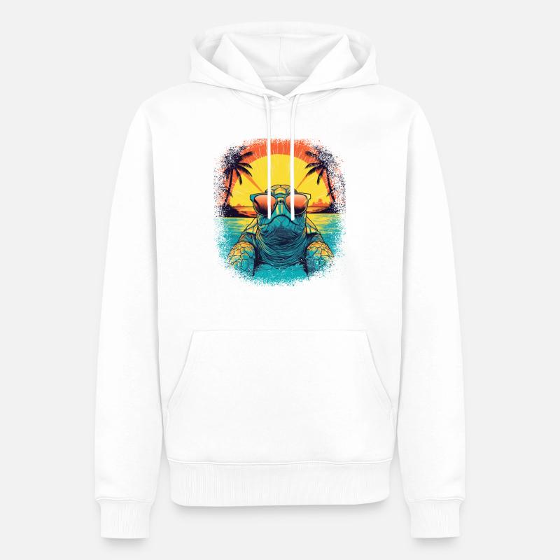 awesome gift idea present idea - Männer Premium Bio Hoodie - Weiß