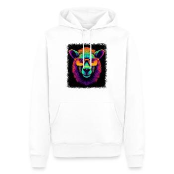 birthday present geek anti herd of sheep humor - Männer Premium Bio Hoodie - Weiß - Vorne - Nico (187cm)