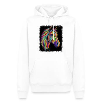 Bday Peace Movement Citation Counterculture Fun - Sweat à capuche Premium bio Homme - blanc - Devant - Nico (187cm)