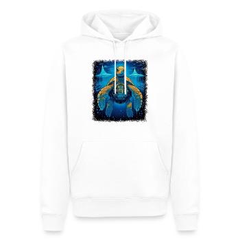 Tortoises Animal Wave Bday Turtle Doves Duck - Men’s Premium Organic Hoodie - white - Front - Nico (187cm)