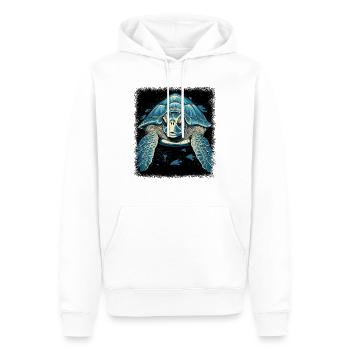 turtle gift earth creature animal defense - Männer Premium Bio Hoodie - Weiß - Vorne - Nico (187cm)
