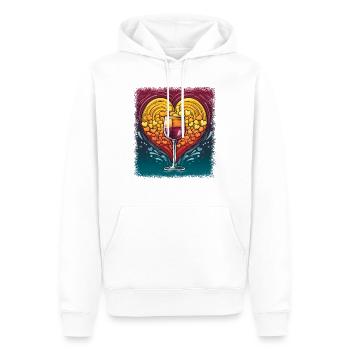 T-shirts activistes LGBTQI et LGBT Bear Citation Bday - Sweat à capuche Premium bio Homme - blanc - Devant - Nico (187cm)