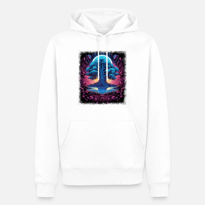 Browser Chef Evolution T-shirts - Sweat à capuche Premium bio Homme - blanc