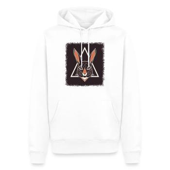 Idée cadeau d’anniversaire Dictons Chemise de Pâques - Sweat à capuche Premium bio Homme - blanc - Devant - Nico (187cm)