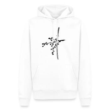 Japanisches Katana - Männer Premium Bio Hoodie - Weiß - Vorne - Nico (187cm)