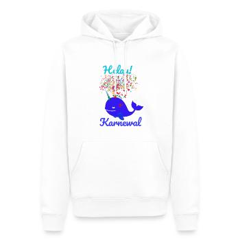 Carnival,Carnival,Whale,Confetti,Helau - Men’s Premium Organic Hoodie - white - Front - Nico (187cm)