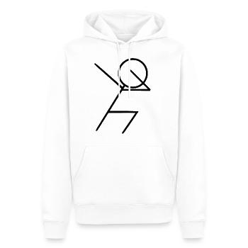 DAB Jubel Shirt Dabbing Dance cool T-Shirt - Männer Premium Bio Hoodie - Weiß - Vorne - Nico (187cm)