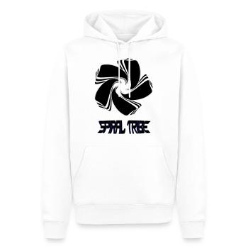 Spiral Tribe - Sweat à capuche Premium bio Homme - blanc - Devant - Nico (187cm)