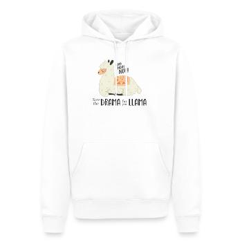 Save the Drama for you Llama - Männer Premium Bio Hoodie - Weiß - Vorne - Nico (187cm)