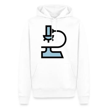 Labor Mikroskop - Männer Premium Bio Hoodie - Weiß - Vorne - Nico (187cm)