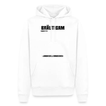 Bachelor Party - Bachelor - Commentaires - Sweat à capuche Premium bio Homme - blanc - Devant - Nico (187cm)