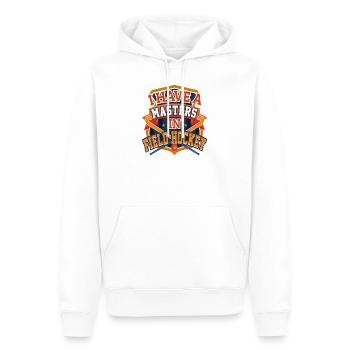 Joueur de hockey sur gazon Maîtrise en hockey sur gazon - Sweat à capuche Premium bio Homme - blanc - Devant - Nico (187cm)